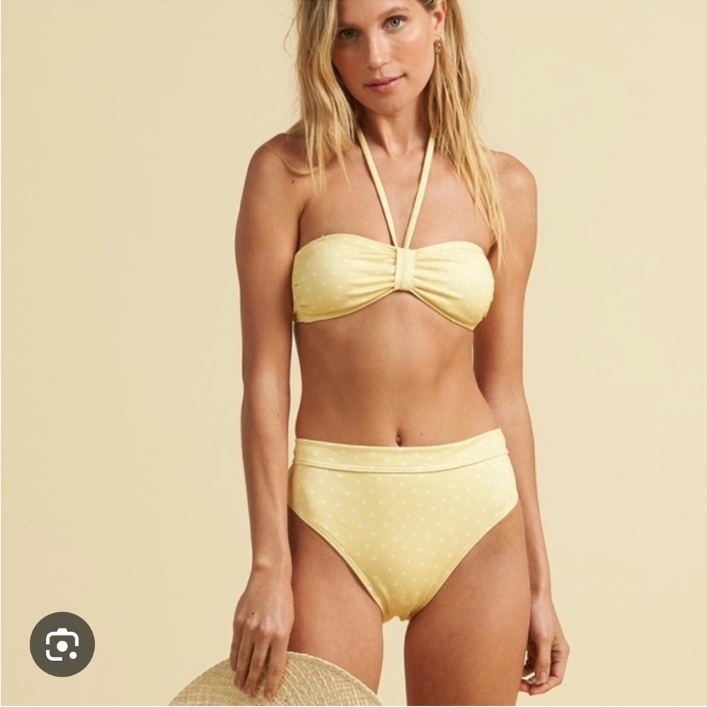 Billabong x The Salty Blond Yellow Polka Dot Bikini Set